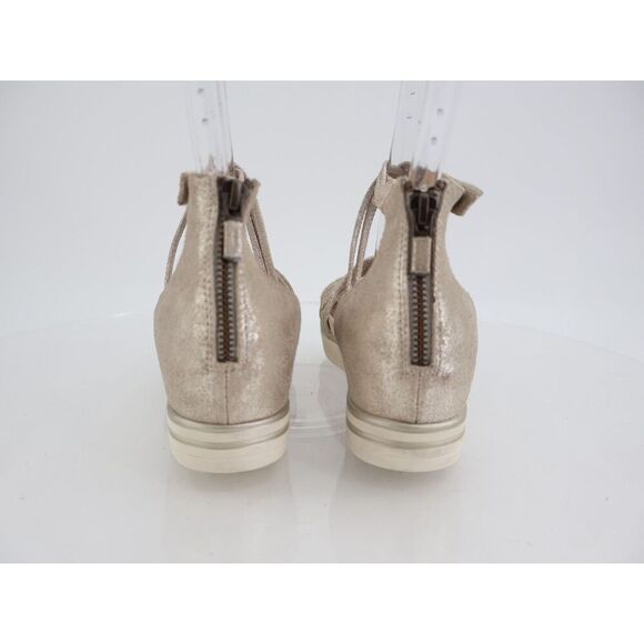 Eileen Fisher Shea Metallic Crisscross Comfort Sandals Size 7 Silver Leather - Picture 11 of 11